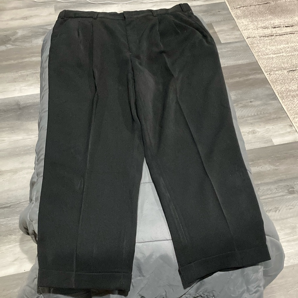 Black Dress Pants with Classic Straight-Leg Cut